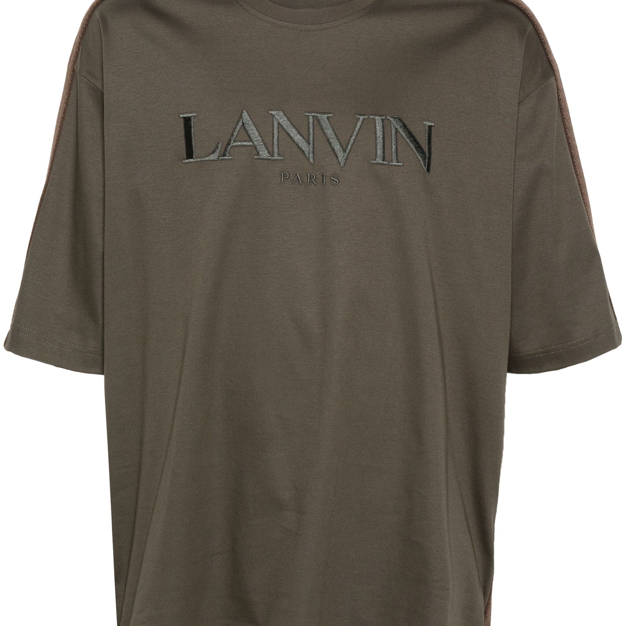 Lanvin Logo Embroidered Cotton T-Shirt | Shop in Lisbon & Online at SHEET-1.com