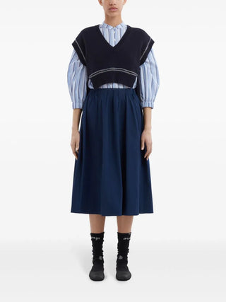 Marni A-Line Cotton Midi Skirt - SHEET-1 - LISBON STORE