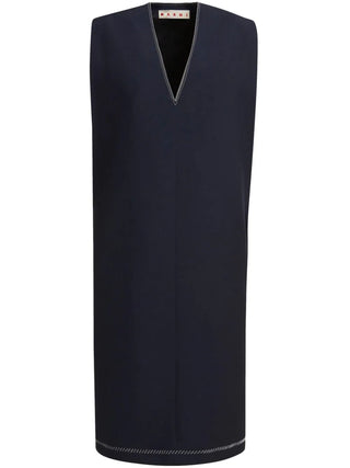 Marni Virgin Wool Shift Dress - SHEET-1 - LISBON STORE