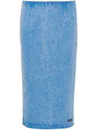 Marni Logo Patch Denim Pencil Skirt - SHEET-1 - LISBON STORE