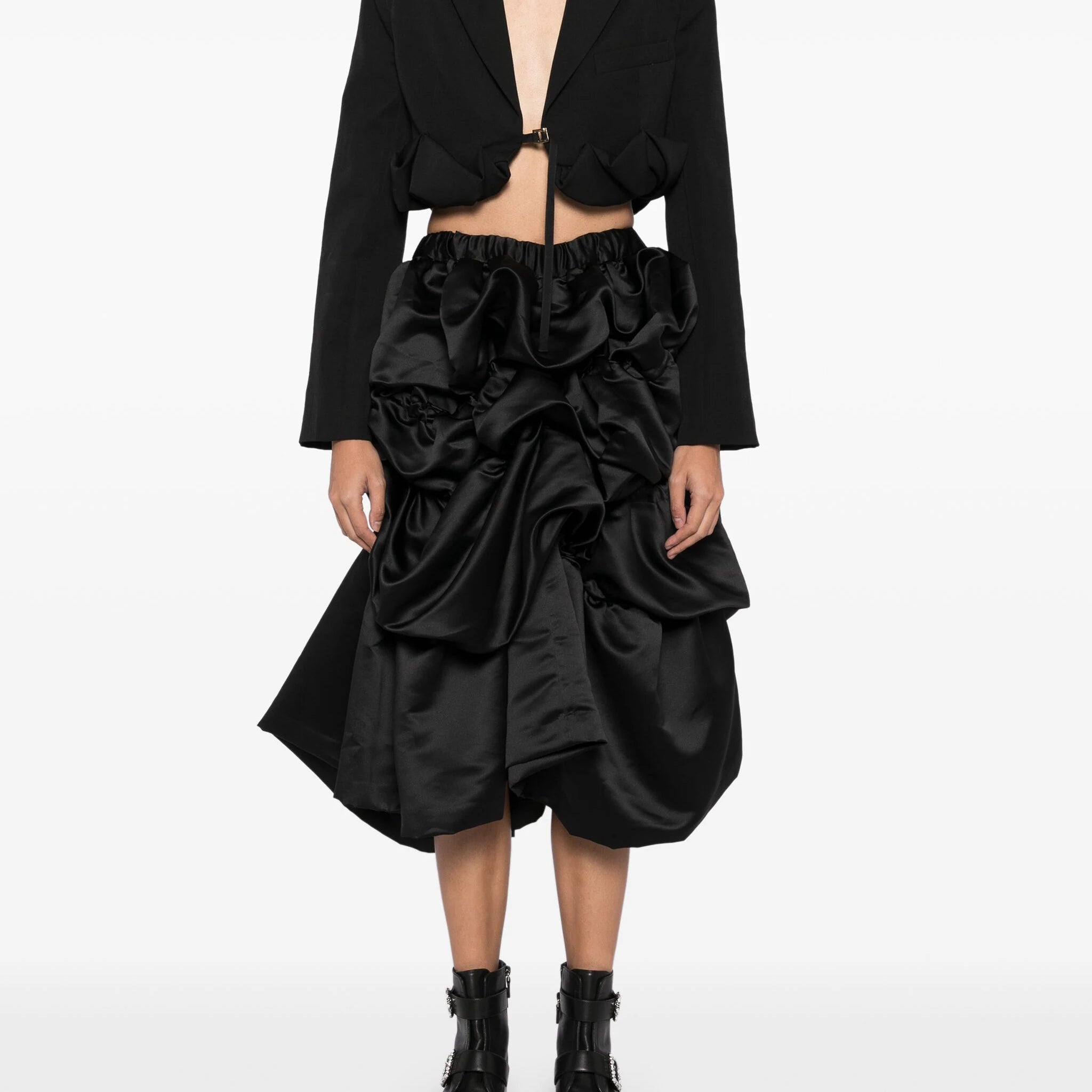 Comme Des Garçons Ruched Midi Skirt | Shop in Lisbon & Online at SHEET-1.com