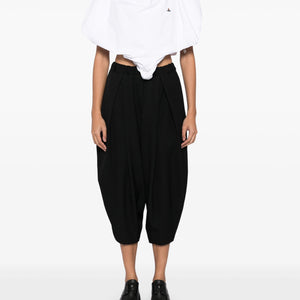 Comme Des Garçons Cotton Cropped Tapered Trousers | Shop in Lisbon & Online at SHEET-1.com