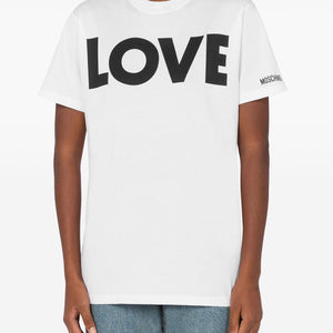 Moschino Organic Jersey T-Shirt Love SHEET-1 - LISBON STORE