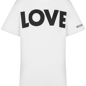 Moschino Organic Jersey T-Shirt Love SHEET-1 - LISBON STORE