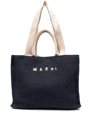 Marni Logo Embroidered Raffia Tote Bag | Shop in Lisbon & Online at SHEET-1.com