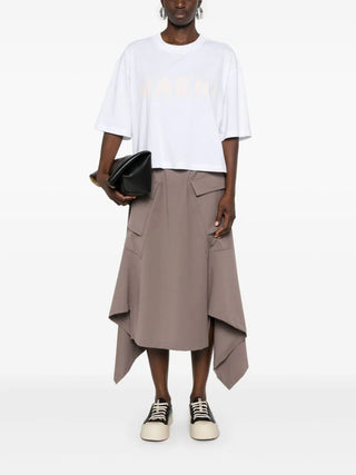 Marni Cropped Organiz Cotton T-Shirt | Shop in Lisbon & Online at SHEET-1.com