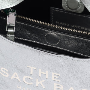 THE METALLIC LEATHER MINI SACK BAG