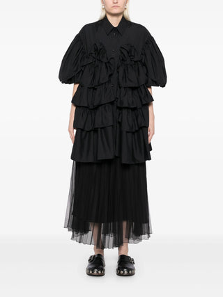 Simone Rocha Petal Sleeve Frill Shirt | Shop in Lisbon & Online at SHEET-1.com