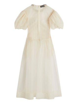 Simone Rocha Petal Sleeve Sculpted Lace Up Corset Dress | Shop in Lisbon & Online at SHEET-1.com