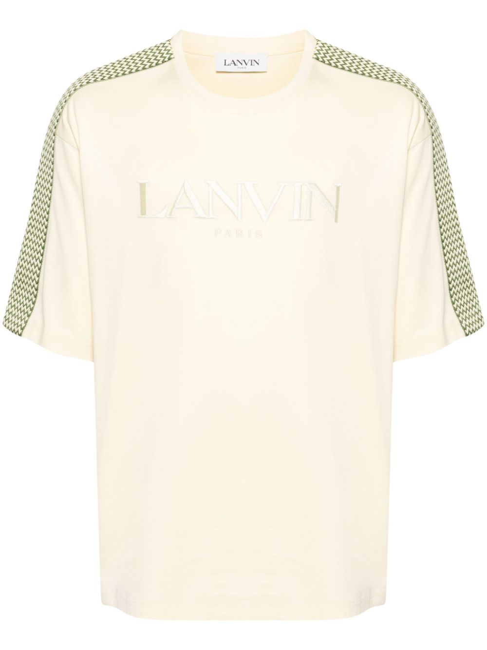 Lanvin Logo Embroidered Cotton T-Shirt | Shop in Lisbon & Online at SHEET-1.com