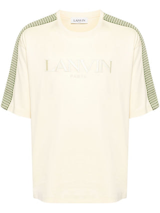 Lanvin Logo Embroidered Cotton T-Shirt - SHEET-1 - LISBON STORE