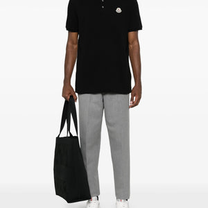 Moncler Logo Applique Pique Polo Shirt | Shop in Lisbon & Online at SHEET-1.com