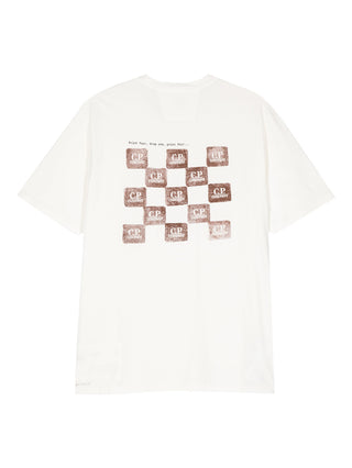 C.P. Company 24/1 Jersey Back Graphic T-Shirt - SHEET-1 - LISBON STORE