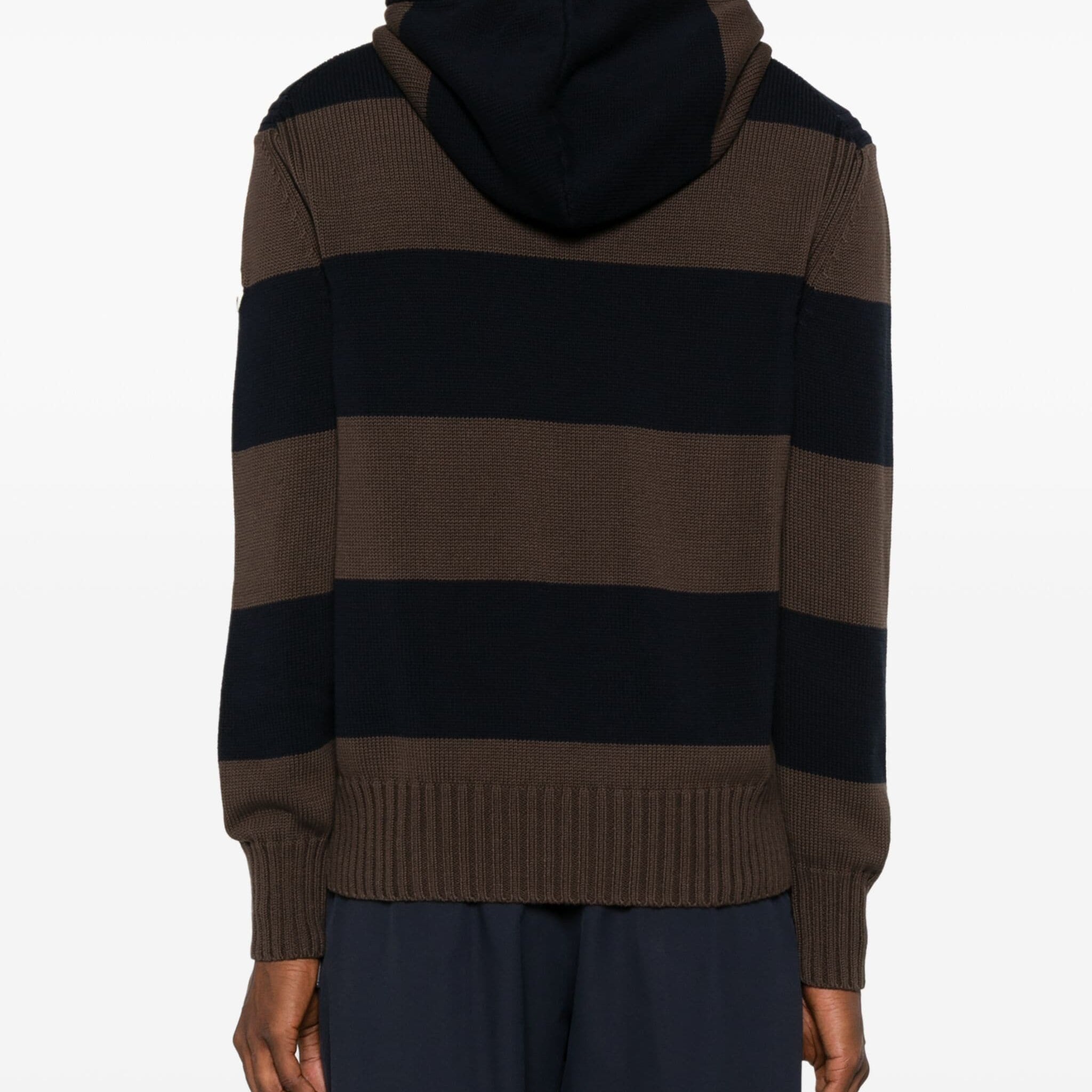 STRIPED HOODED JUMPER