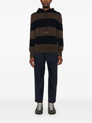 Moncler Striped Hooded Jumper - SHEET-1 - LISBON STORE