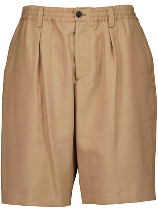 Marni Pleated Wool Bermuda Shorts - SHEET-1 - LISBON STORE