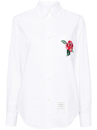 Thom Browne Easy Fit Round Collar Shirt | Shop in Lisbon & Online at SHEET-1.com