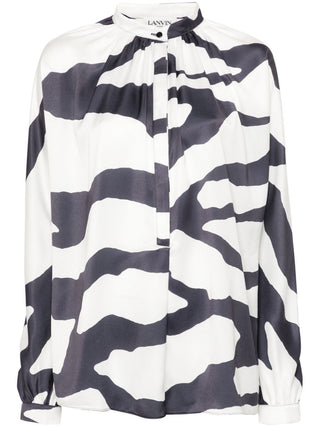 Lanvin Graphic Print Blouse - SHEET-1 - LISBON STORE