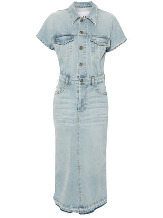 Ganni Denim Midi Dress | Shop in Lisbon & Online at SHEET-1.com