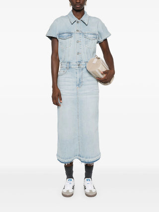 Ganni Denim Midi Dress | Shop in Lisbon & Online at SHEET-1.com