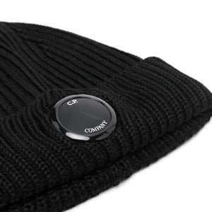 C.P. Company Extra Fine Merino Wool Lens Beanie - SHEET-1 - LISBON STORE