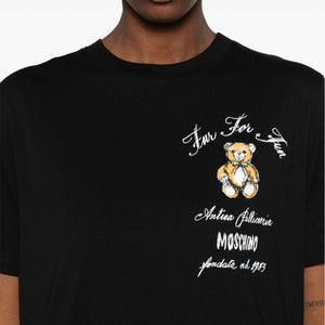 teddy bear-print T-shirt