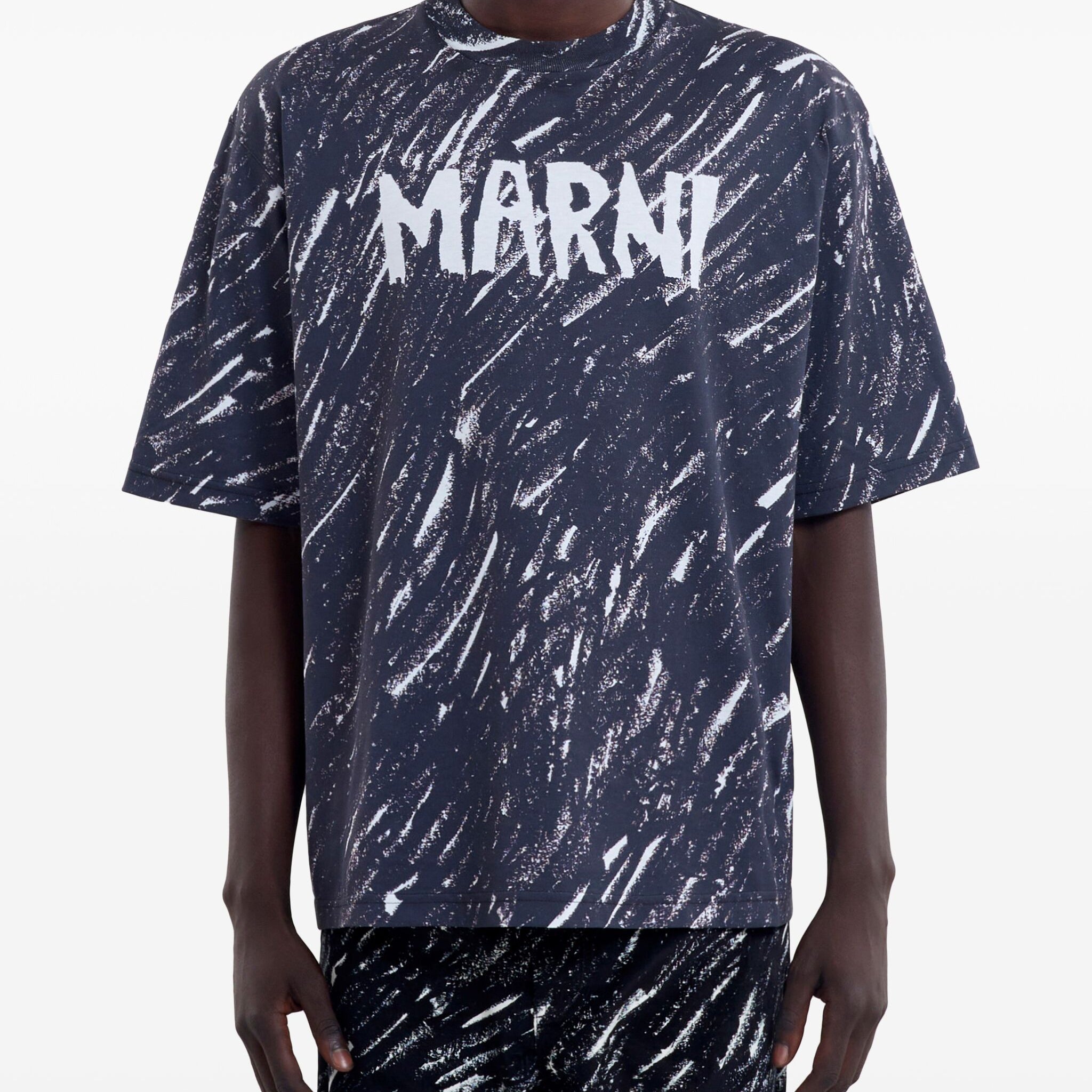 Marni Logo Print T-Shirt - SHEET-1 - LISBON STORE