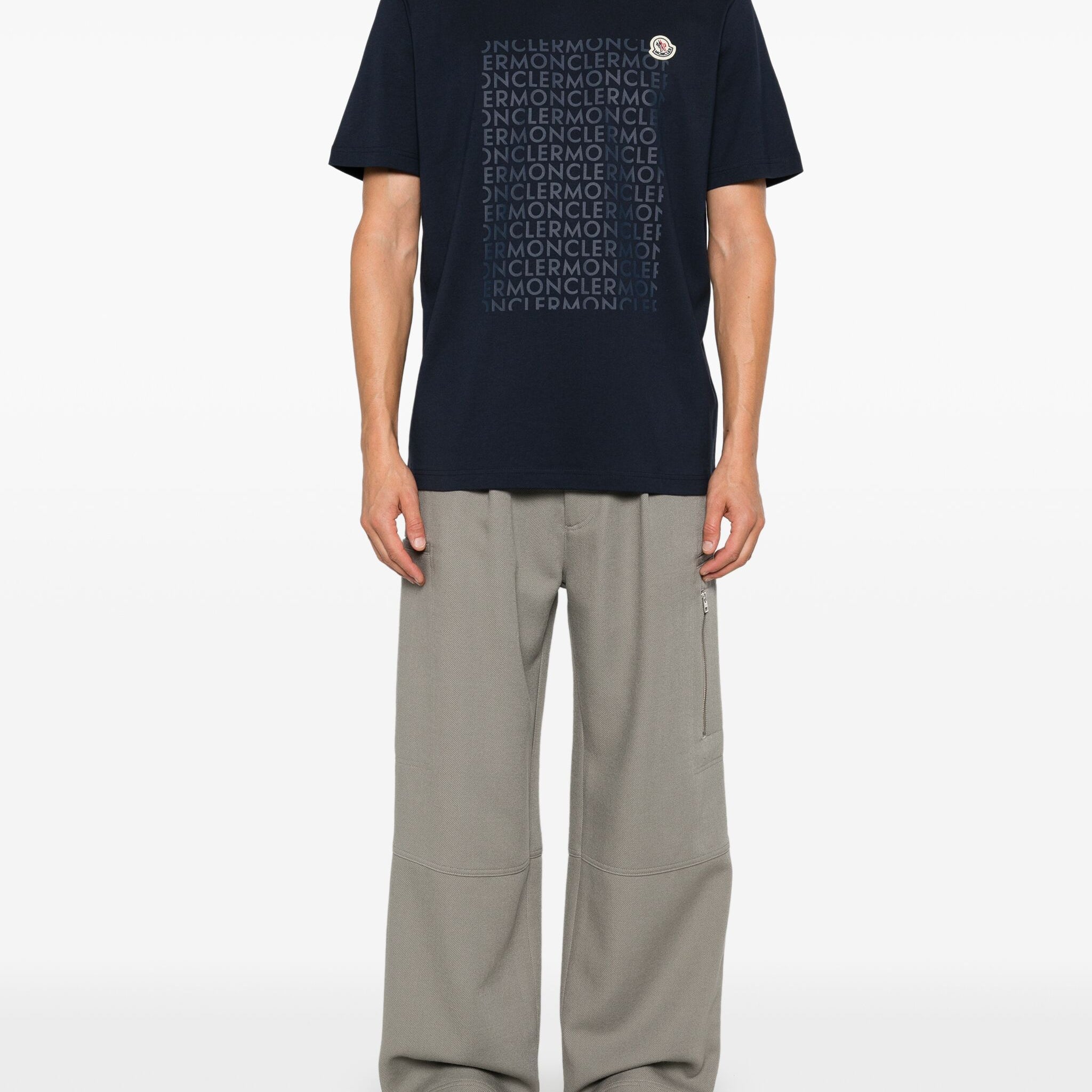 Moncler Logo Print T-Shirt - SHEET-1 - LISBON STORE