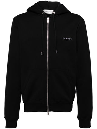 Lanvin Archives Print Zipped Hoodie - SHEET-1 - LISBON STORE