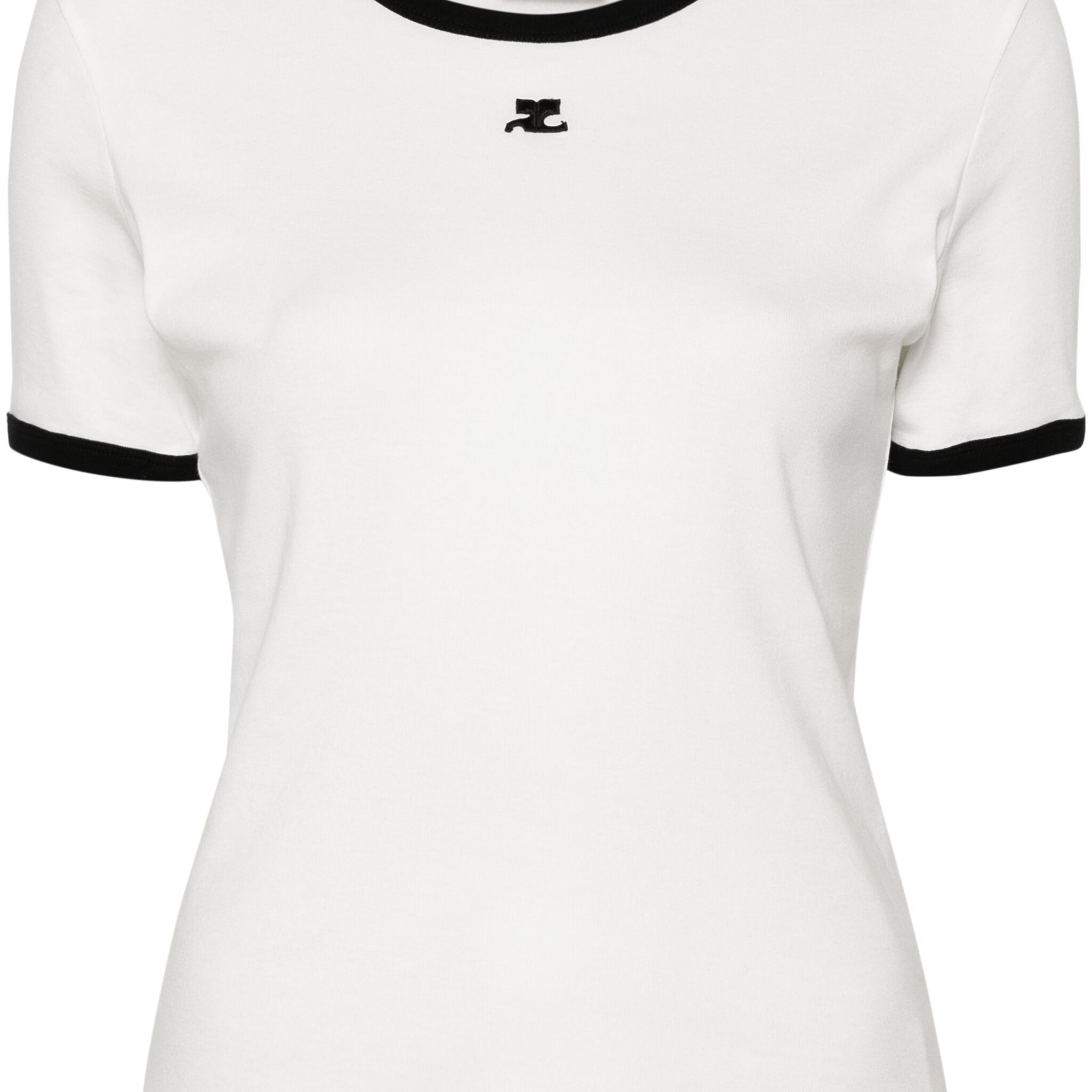 Courreges Signature Contrast T-Shirt | Shop in Lisbon & Online at SHEET-1.com