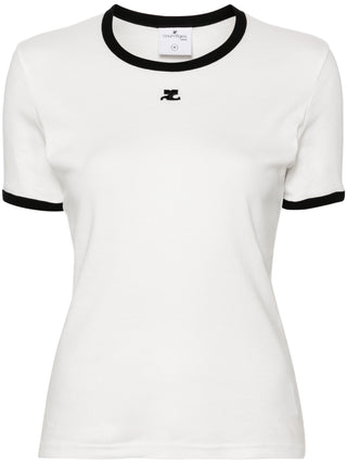 Courreges Signature Contrast T-Shirt | Shop in Lisbon & Online at SHEET-1.com