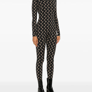 MOON PRINTED JERSEY CATSUIT