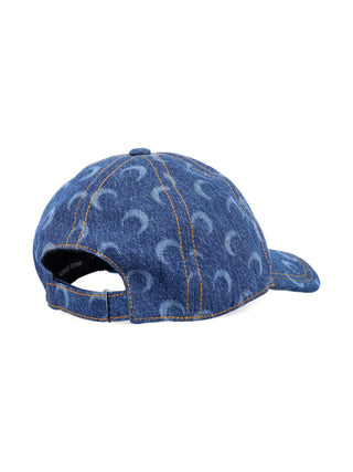 Marine Serre Moon Laser Denim Baseball Cap | Shop in Lisbon & Online at SHEET-1.com