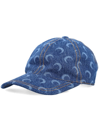 Marine Serre Moon Laser Denim Baseball Cap | Shop in Lisbon & Online at SHEET-1.com