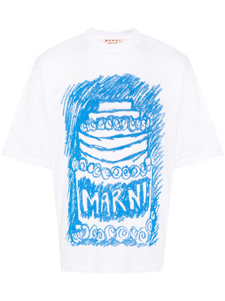 Marni Cake Print Jersey T-Shirt - SHEET-1 - LISBON STORE