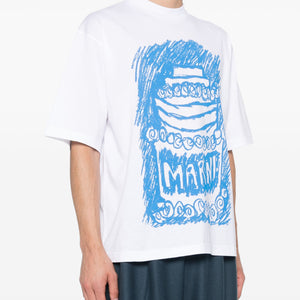 cake-print jersey T-shirt