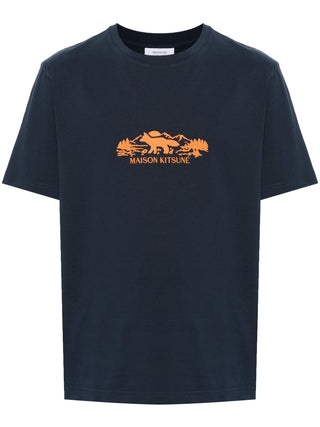 Maison Kitsune Outdoor Profile Fox T-Shirt | Shop in Lisbon & Online at SHEET-1.com