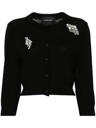 Simone Rocha Beaded Scallop Placket Knit Cardigan | Shop in Lisbon & Online at SHEET-1.com