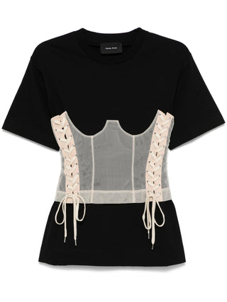 Simone Rocha Boxy T-Shirt W/Corset Pane | Shop in Lisbon & Online at SHEET-1.com