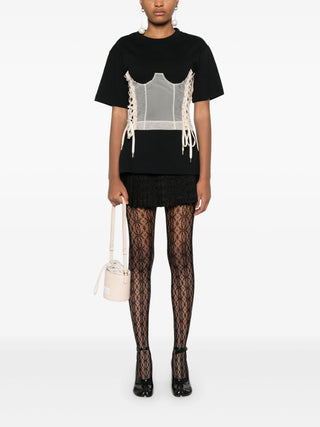 Simone Rocha Boxy T-Shirt W/Corset Pane | Shop in Lisbon & Online at SHEET-1.com