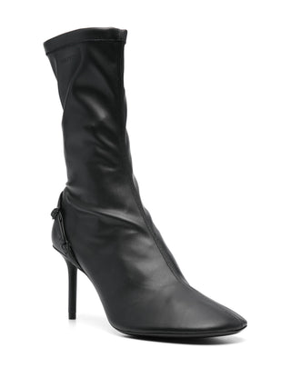 Courrèges Stretch Leather Effect Oblique Boots - SHEET-1 - LISBON STORE