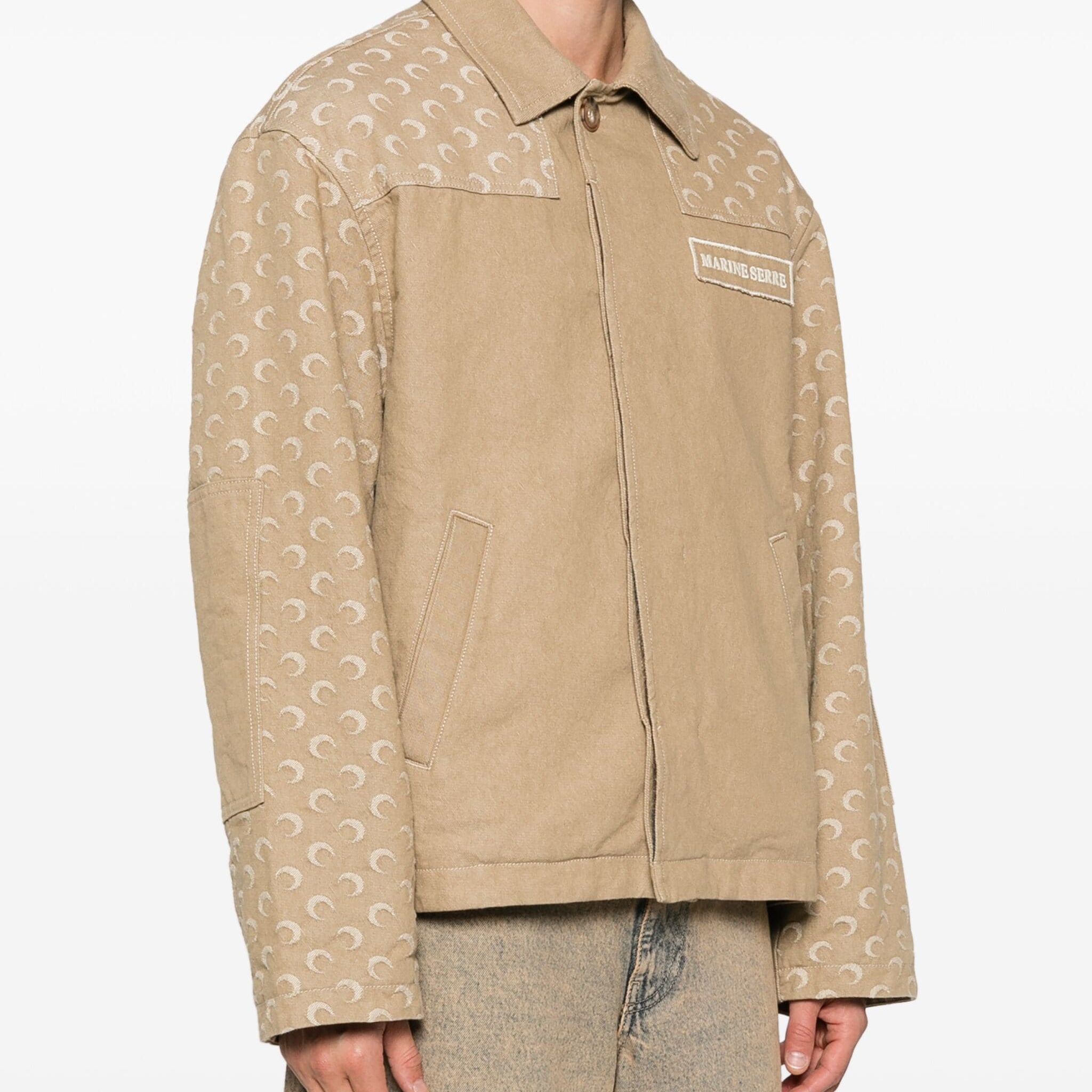 MOON JACQUARD TWILL WORKWEAR JACKE Neutrals