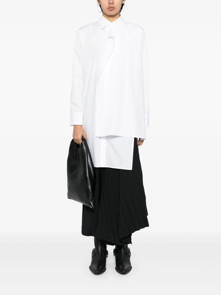 Yohji Yamamoto Front Knot Detail Blouse - SHEET-1 - LISBON STORE