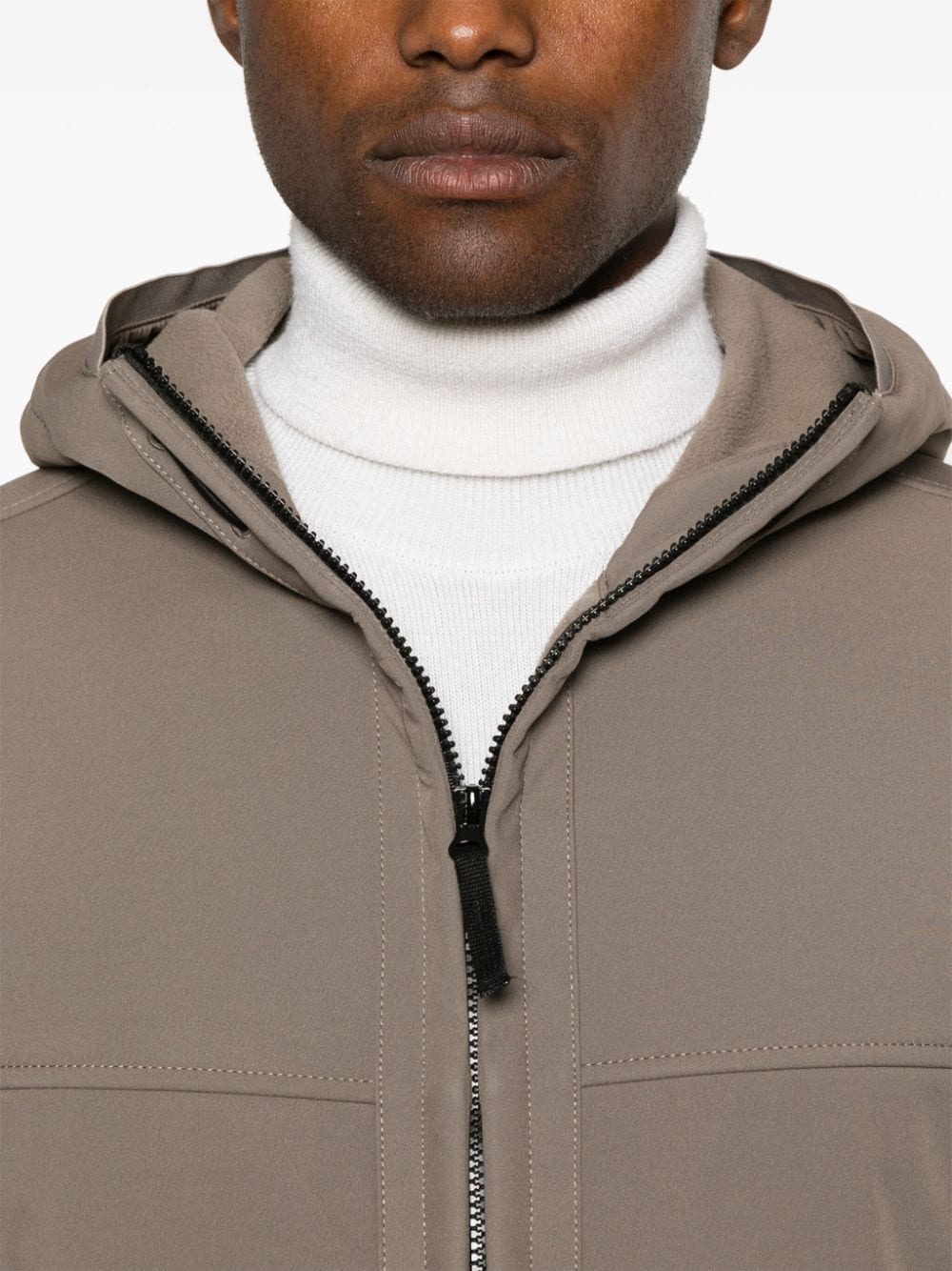 WATER-RESISTANT HOODED JACKET