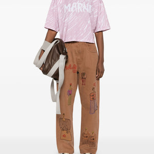 Marni Scribble Logo T-shirt - SHEET-1 - LISBON STORE