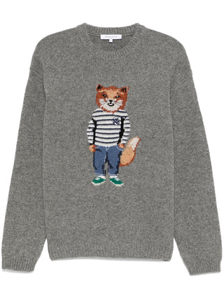 Maison Kitsuné Dressed Fox Intarsia Jumper - SHEET-1 - LISBON STORE