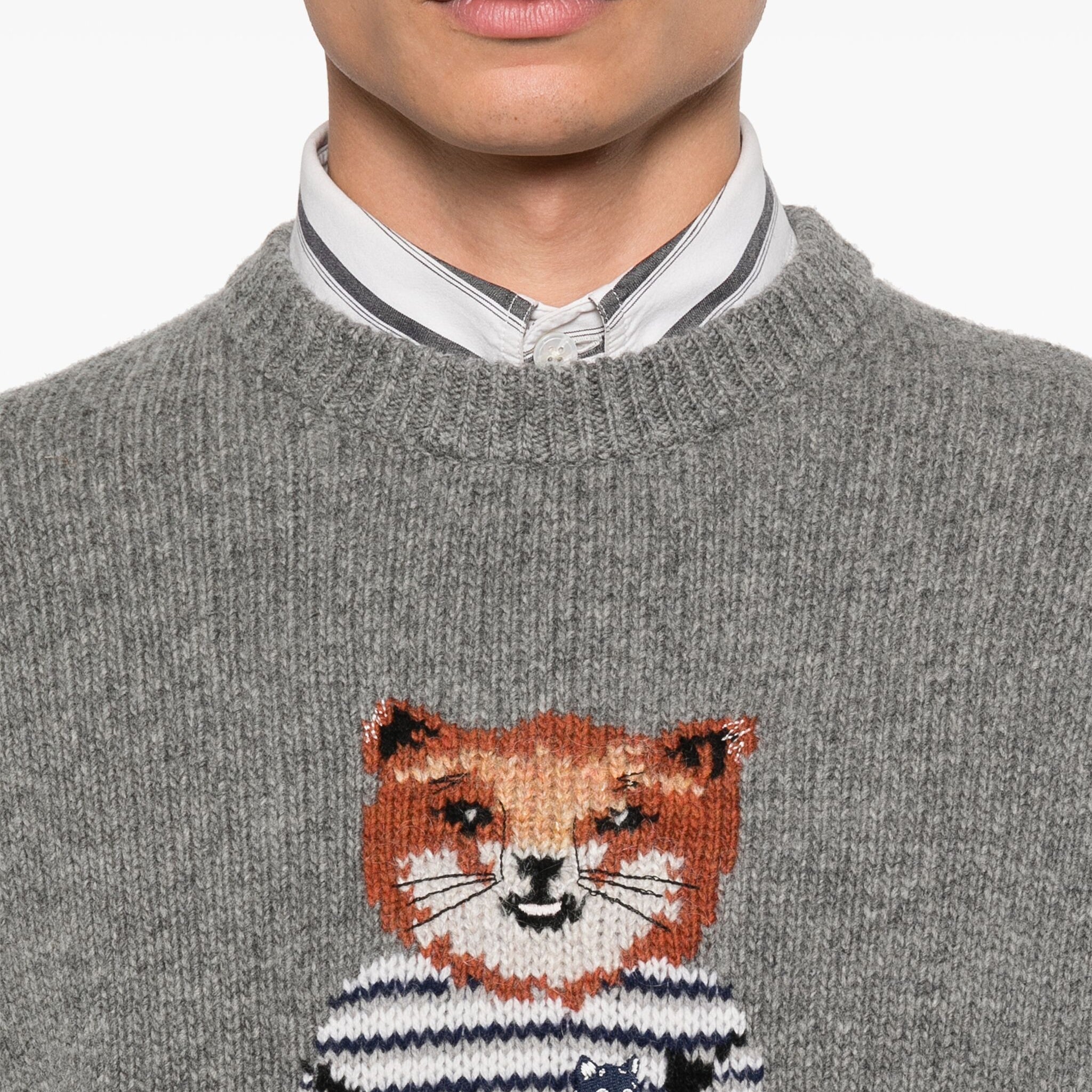 DRESSED FOX INTARSIA JUMPER