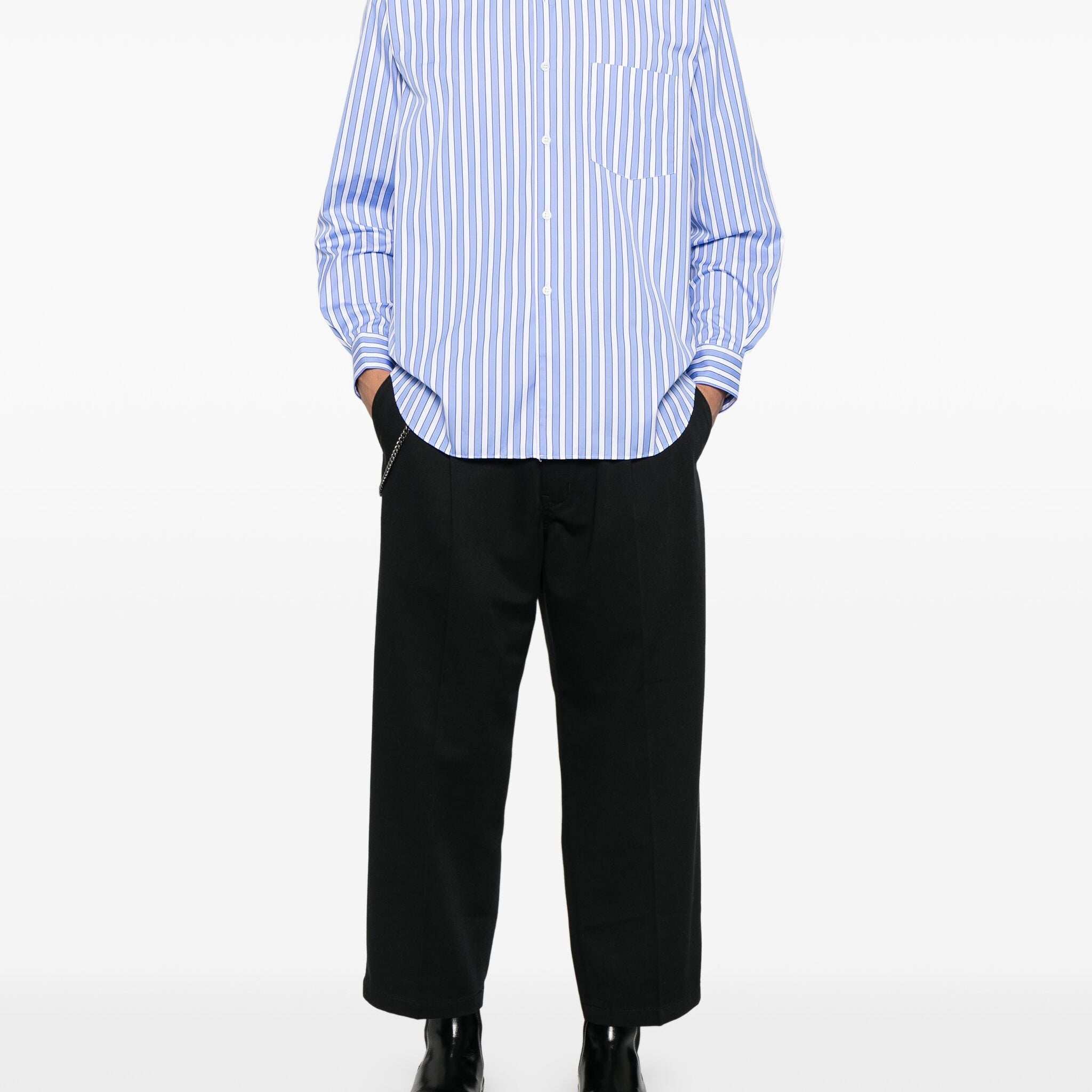 Comme Des Garçons Shirt Striped Cotton Shirt - SHEET-1 - LISBON STORE