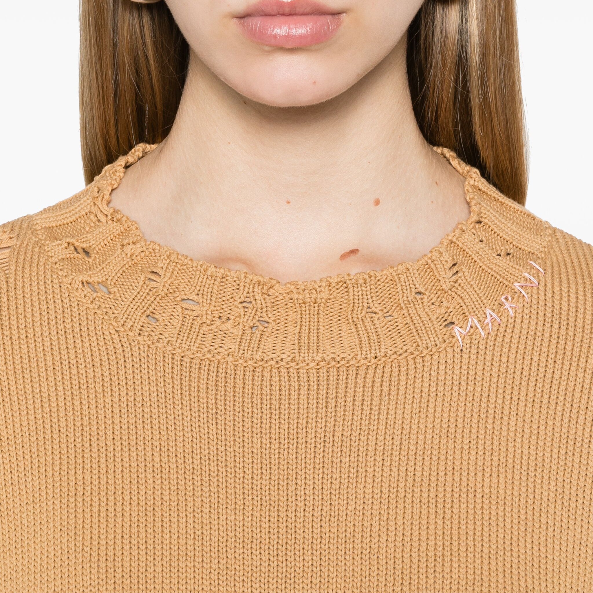 DISTRESSED CROPPED JUMPER