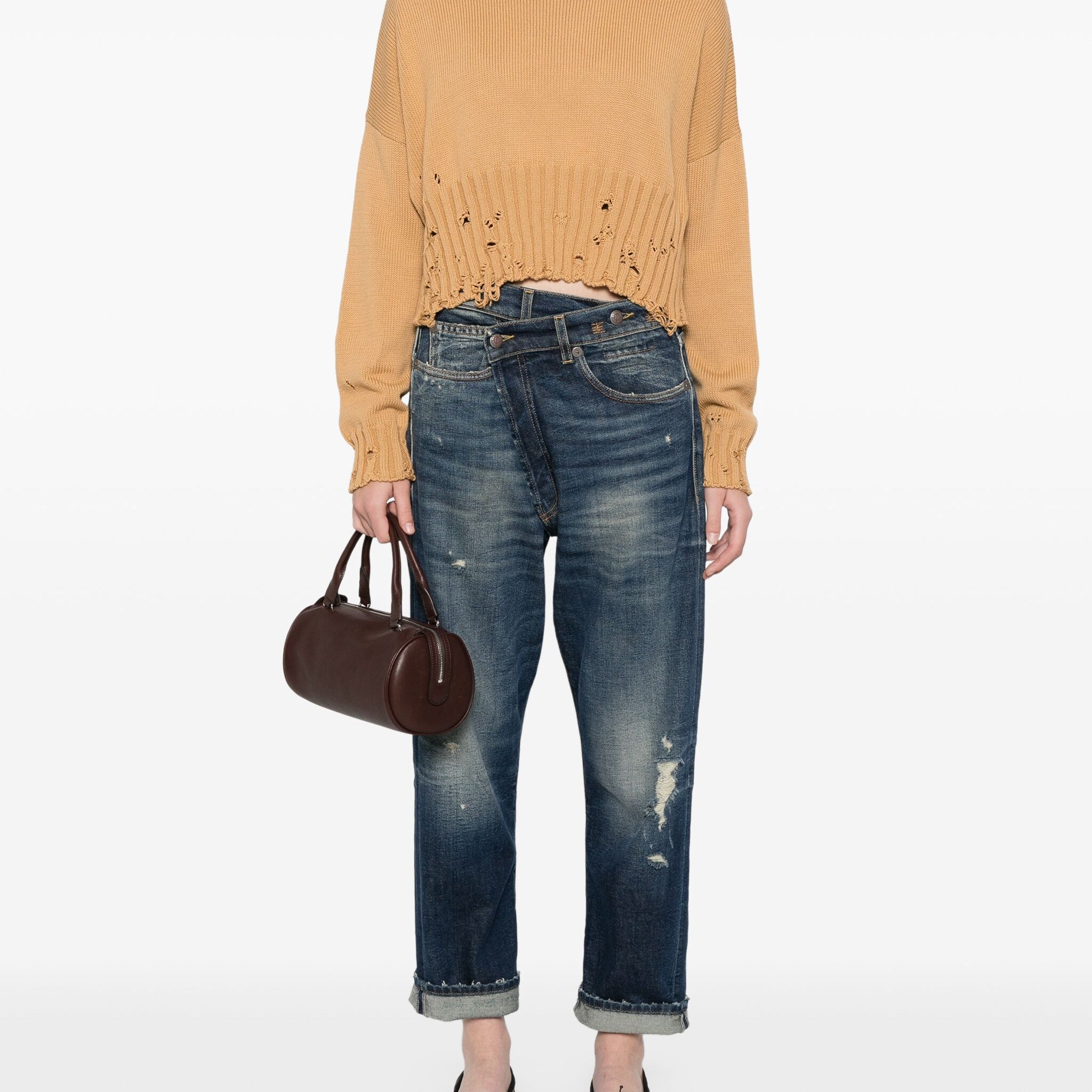 Marni Distressed Cropped Jumper - SHEET-1 - LISBON STORE